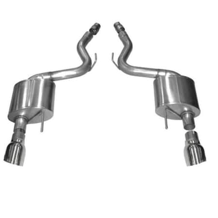 Corsa Exhaust Axle-Back Exhaust System with Split Rear Exit, Polished 14326